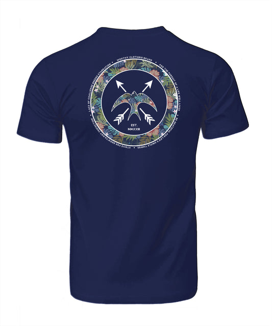 BIRD OF PARADISE Premium Short Sleeve - Navy