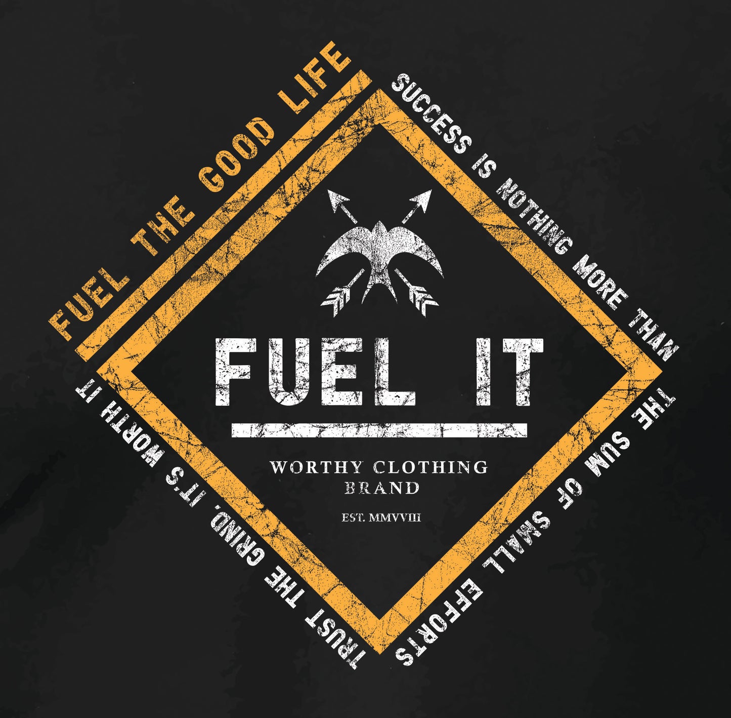 FUEL IT Premium Short Sleeve - Black Tee