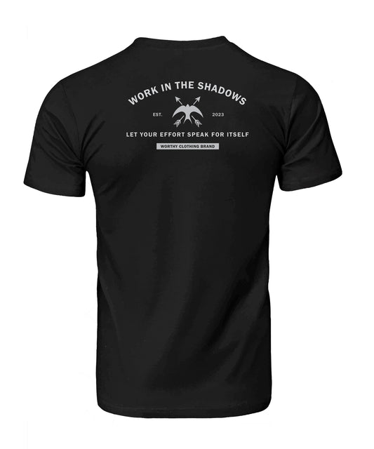 WORK IN THE SHADOWS Premium Short Sleeve - Black