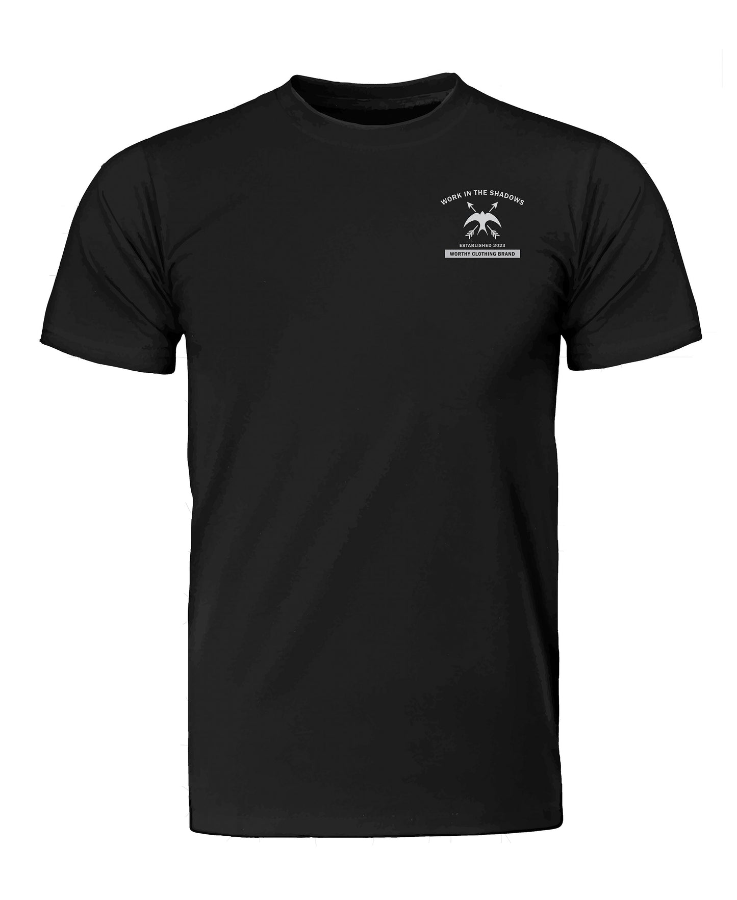 WORK IN THE SHADOWS Premium Short Sleeve - Black